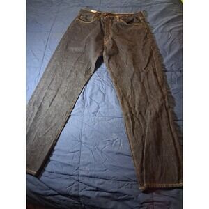 Levi Strauss 501 Jeans Mens W38 L32 Black Denim Button Fly Straight Leg